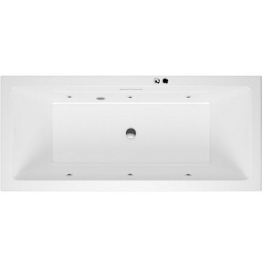 Ванна гидромассажная Excellent Heaven Slim "SOFT" WAEX.HEV17S.SOFT.CR 170x75 (хром, белый), каркас, слив-перелив